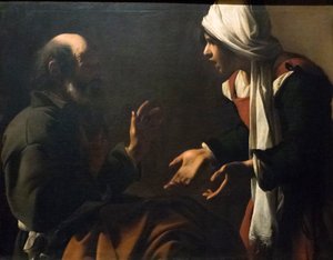 Le reniement de Saint Pierre - Pensionante de Saraceni