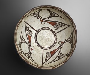 Bol à pâte avec motifs géométriques - People Zuni