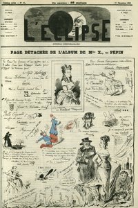Page détachée de Mademoiselle X. Couverture dans « L