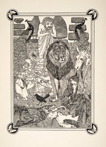 Frontispice, tiré de Cent fables d