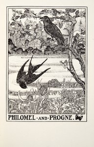 Philomèle et Progne, des Fables de Fontaine, pub. 1905 - Percy J. Billingshurst