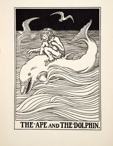 Le Singe et le Dauphin, de Cent Fables d