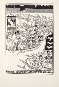 La Bataille des Rats et des Belettes, des Fables de Fontaine, pub. 1905 - Percy J. Billingshurst