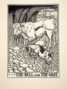 Le Taureau et la Chèvre, de Cent Fables d