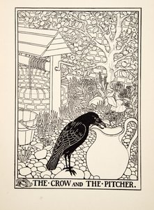 Le Corbeau et le Pichet, de Cent fables d