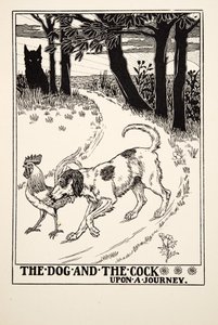 Le Chien et le Coq en Voyage, de Cent Fables d