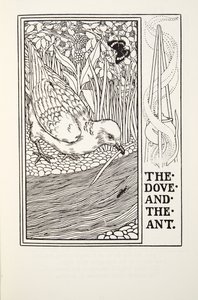La Colombe et la Fourmi, des Fables de La Fontaine, pub. 1905