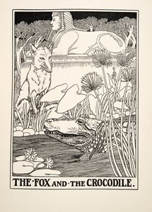 Le Renard et le Crocodile, de Cent Fables d