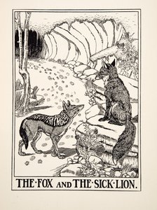 Le Renard et le Lion Malade, de Cent Fables d