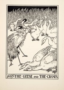 Les Oies et les Grues, de Cent Fables d