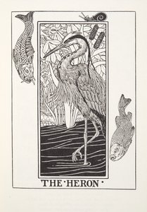 Le héron, des Fables de Fontaine, pub. 1905