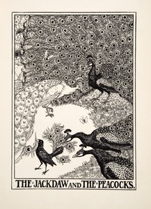 Le Choucas et les Paons, de Cent Fables d