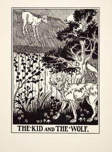 Le Chevreau et le Loup, de Cent Fables d