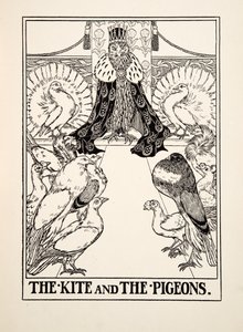 Le Cerf-volant et les Pigeons, de Cent Fables d