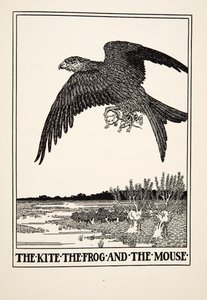 Le Cerf-volant, la Grenouille et la Souris, tiré de Cent fables d