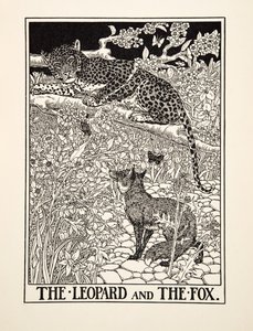 Le Léopard et le Renard, de Cent fables d