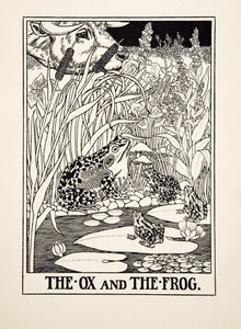 Le Bœuf et la Grenouille, de Cent Fables d
