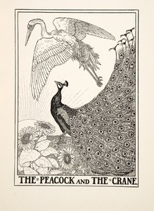 Le Paon et la Grue, de Cent Fables d