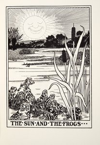 Le Soleil et les Grenouilles, des Fables de Fontaine, pub. 1905 - Percy J. Billingshurst