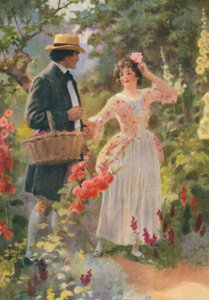 Illustration pour Adam Bede de George Eliot (lithographie couleur)
