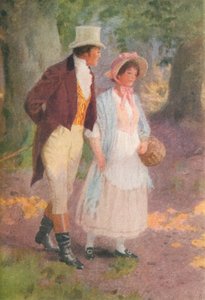 Illustration pour Adam Bede de George Eliot (lithographie couleur) - Percy Tarrant