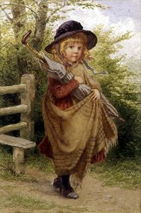 Fille au parapluie - Percy Tarrant