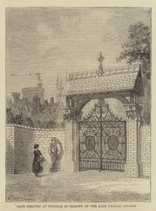 Porte érigée à Windsor en mémoire du défunt Charles Knight - Percy William Justyne
