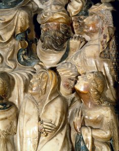 Personnages sculptés de la prédelle du maître-autel de la cathédrale de Tarragone