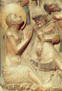 Le martyre de Sainte Thècle, détail du grand autel - Pere Johan