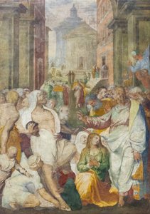 La Résurrection de Lazare - Perino del (1501 47) Vaga