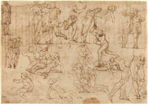 Études de figures [recto] - Perino del Vaga