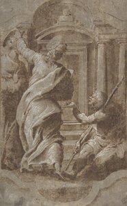 Saint Pierre et Saint Jean guérissant un infirme à la porte du Temple - Perino del Vaga