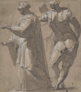 Deux figures masculines debout, 1501-47 - Perino del Vaga