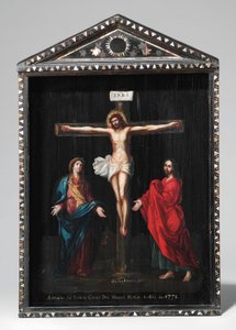 Un sanctuaire chrétien en laque (Seigan), peinture du 18e siècle