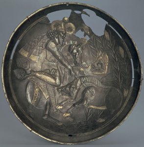 Plat décoré d