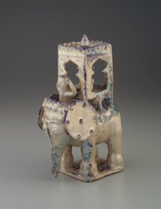 Éléphant avec howdah et figure, Iran, dynastie seljuk
