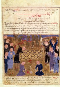 Funérailles de Gengis Khan, c.1430 - Persian School