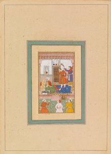 Intérieur avec personnages - Persian School