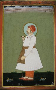 Portrait du Maharaja Jai Singh II (1700-44) de Jaipur - Persian School