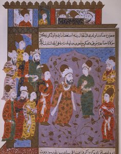 Rumi avertissant son fils Veled du péché, fin du XVIe siècle