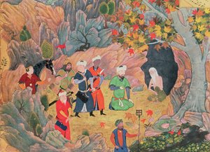 Le sultan Iskandar rend visite à un ermite, du 