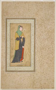 Femme avec un bouquet de fleurs, vers 1595