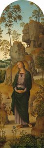 La Crucifixion avec la Vierge, Saint Jean, Saint Jérôme et Sainte Marie-Madeleine, vers 1482-1485 - Perugino