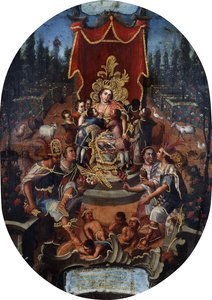 Amérique nourrissant des garçons nobles espagnols, vers 1770