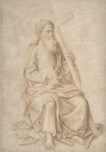 Saint Philippe assis, tenant un livre et une croix, 1422-57 - Pesello Peselli