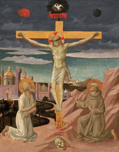 La Crucifixion avec Saint Jérôme et Saint François, vers 1445-1450