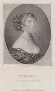 Margaret Hughes, actrice anglaise (gravure) - Peter (after) Lely