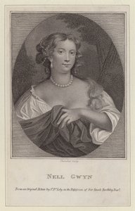Nell Gwyn, maîtresse du roi Charles II (gravure) - Peter (after) Lely