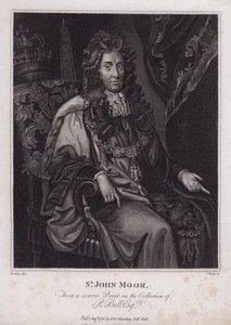 Sir John Moore, homme politique anglais, député et maire de Londres (gravure) - Peter (after) Lely