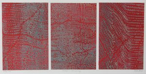 Triptyque en rouge et gris - Peter A Ford